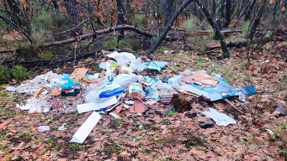 Vuelven a detectarse vertederos incontrolados en el pinar