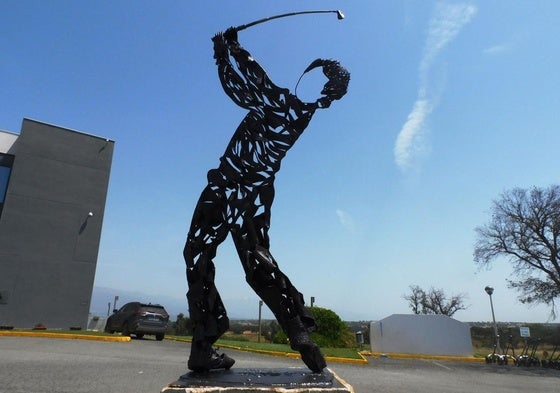 Chupi inmortaliza a Seve Ballesteros en Talayuela Golf