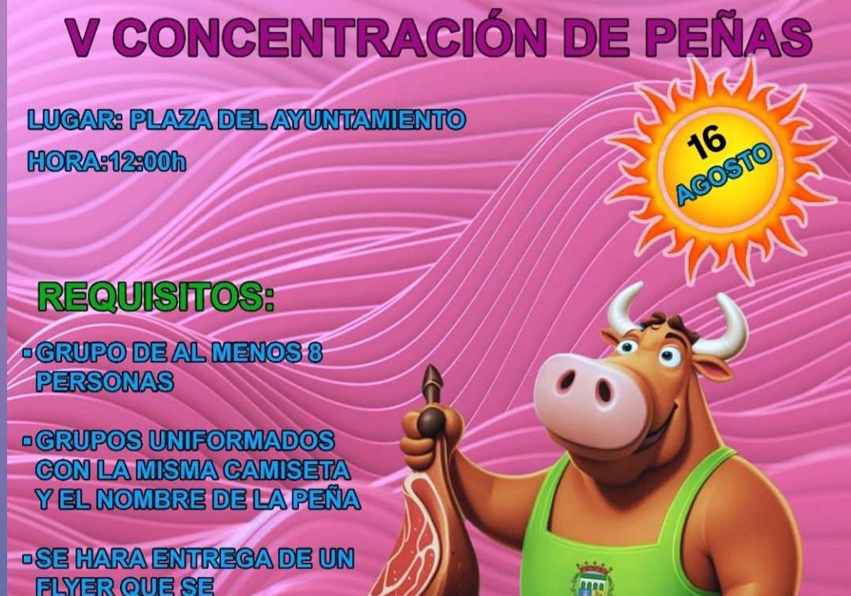La V Concentración de Peñas tendrá lugar el 16 de agosto