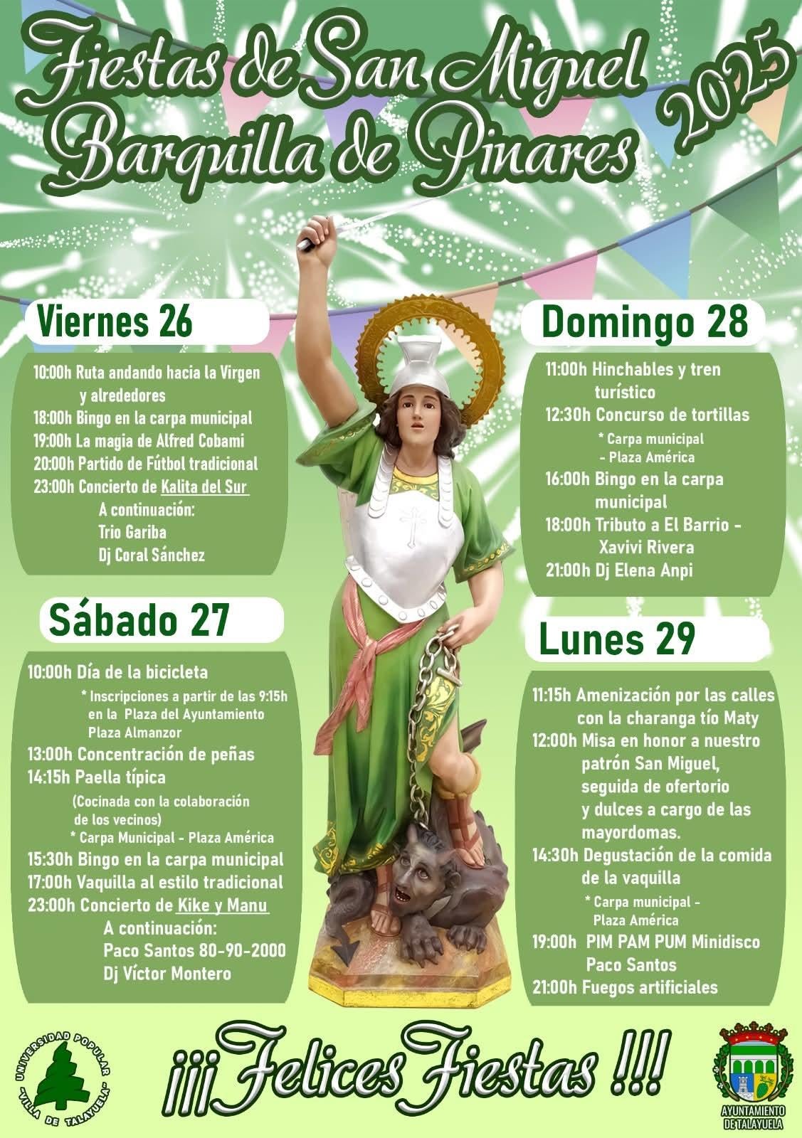 Barquilla de Pinares festeja a San Miguel