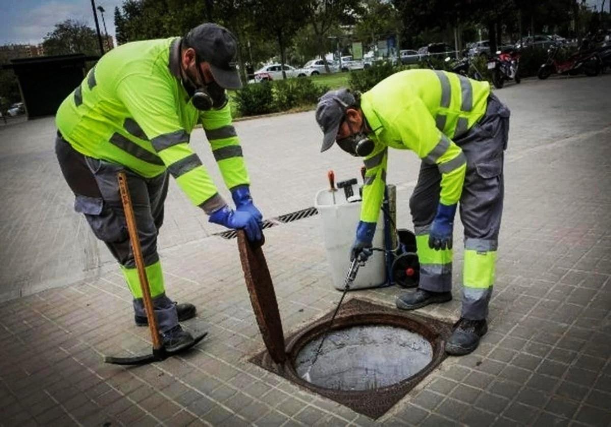 Tareas de saneamiento y limpieza