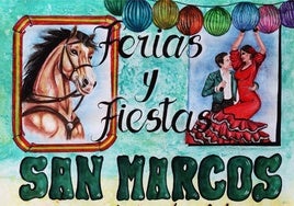 Mercedes Castro y Aitana Paniagua autoras de los carteles que anuncian las fiestas de San Marcos