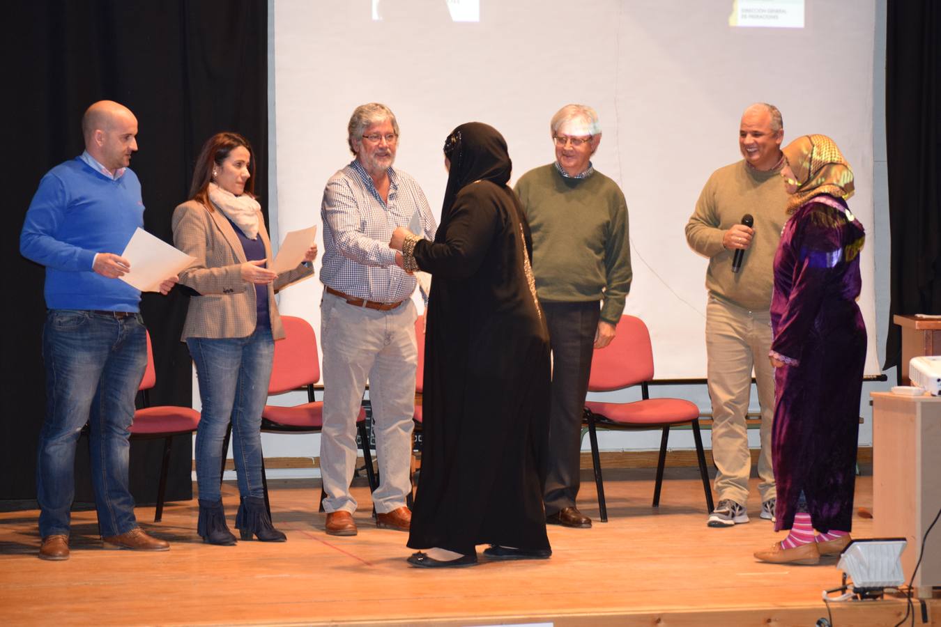Imagen de la entrega de diplomas 