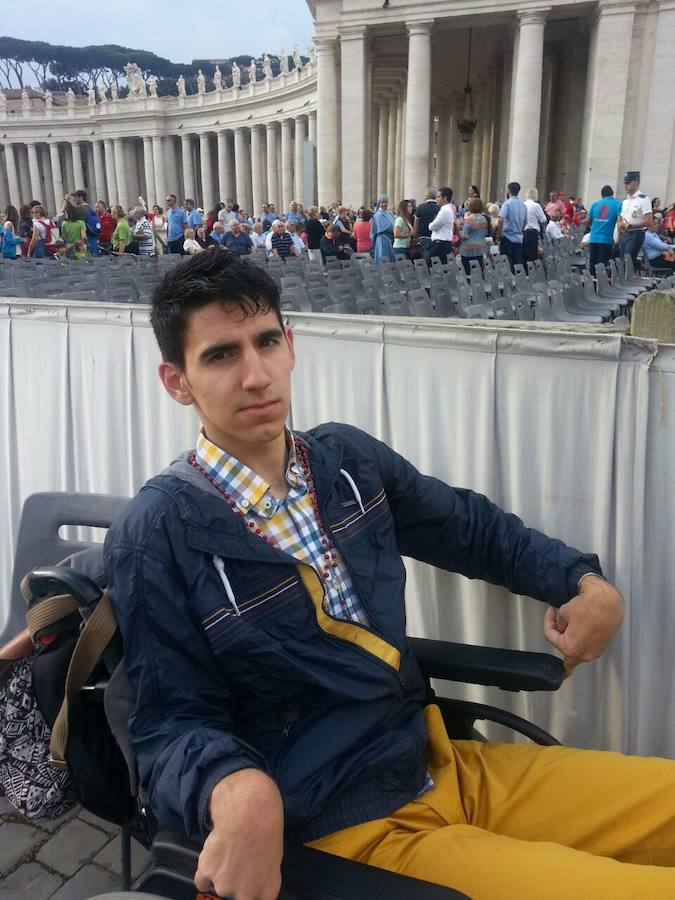 Jorge Daza en Roma, cuando visitó al Papa HOY