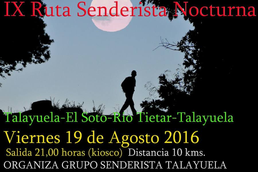 Esta noche, IX Ruta Senderista Nocturna