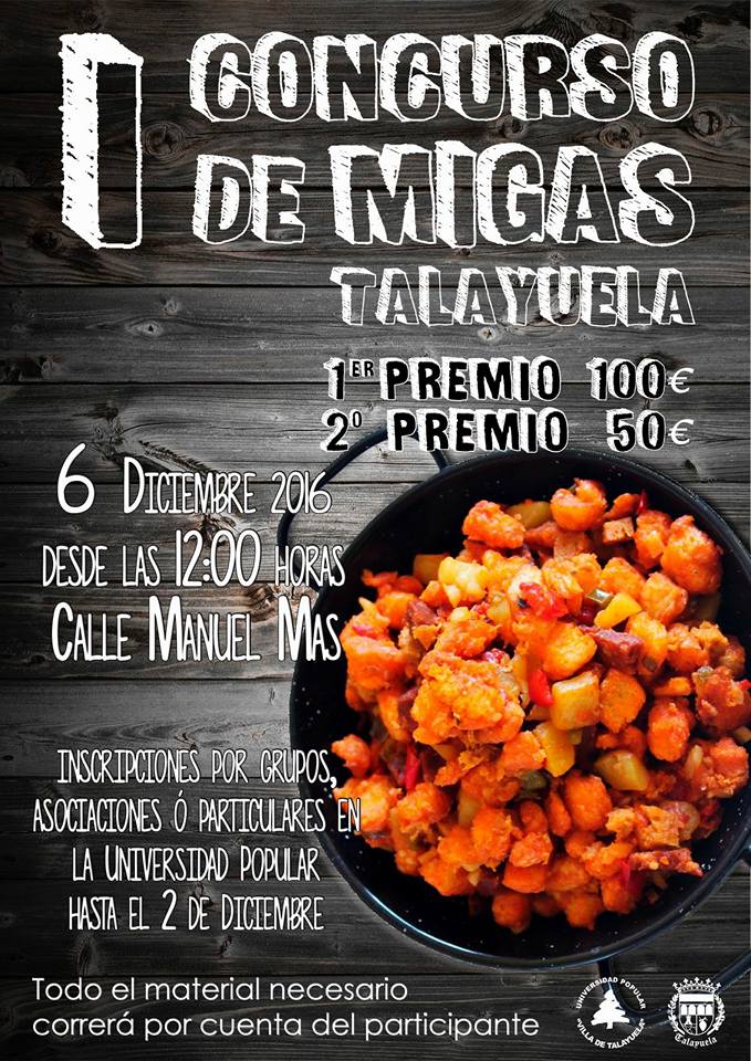 Talayuela prepara su primer Concurso de Migas