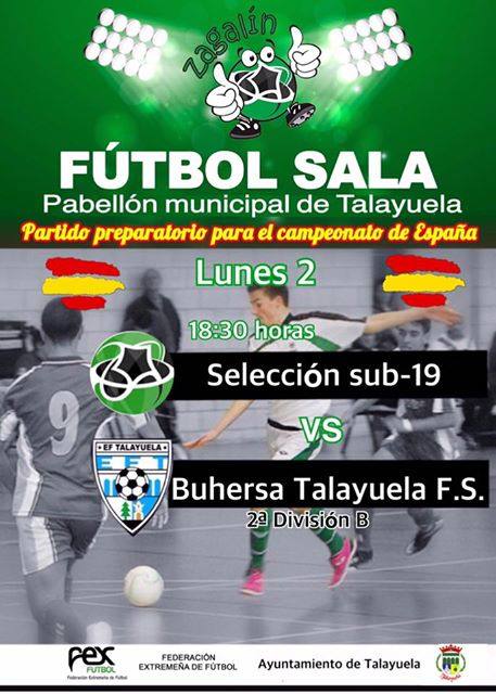 Buhersa se enfrenta esta tarde al combinado autonómico sub-19