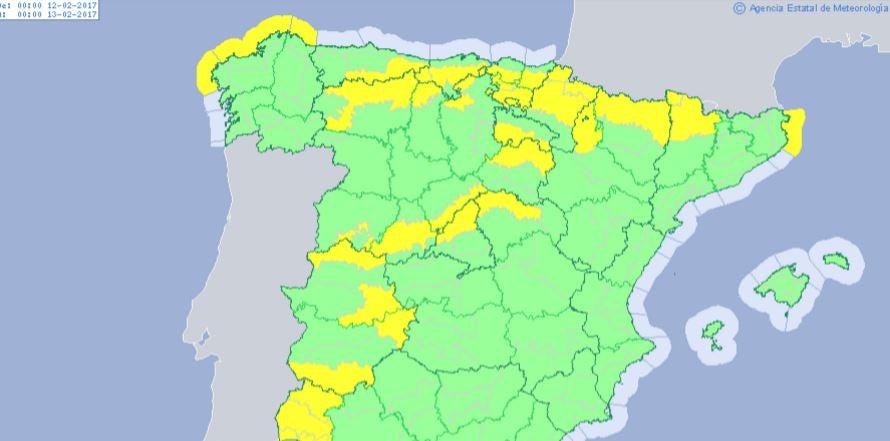 Alerta amarilla mañana por fuertes vientos