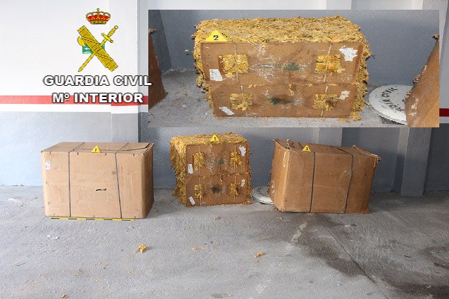 Agentes de Tráfico de Navalmoral intervienen 440 kilos de tabaco ilegal a tres vecinos de Badajoz