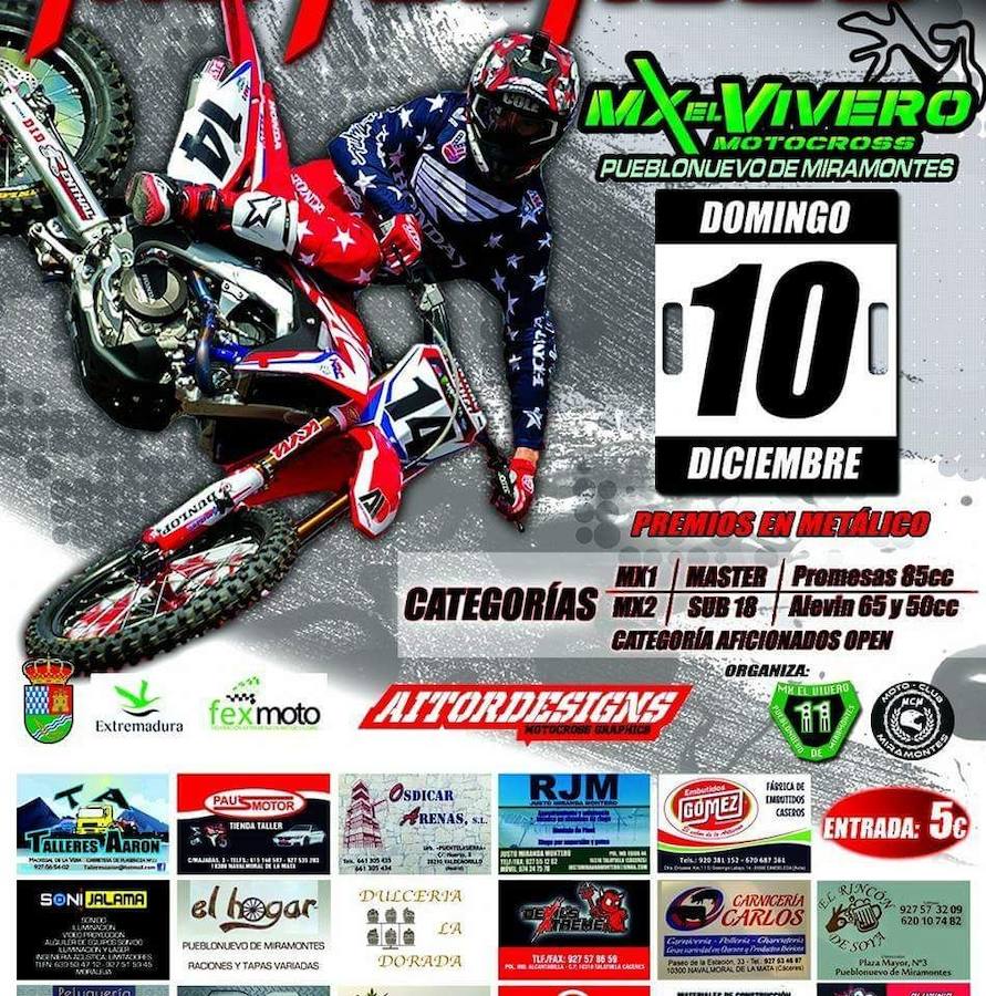El domingo día 10, motocross en el circuito 'El Vivero'