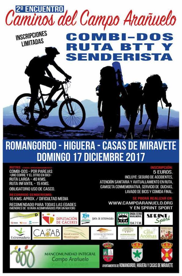 Romangordo, Higuera y Casas de Miravete acogerán el 2º Encuentro Caminos del Campo Arañuelo