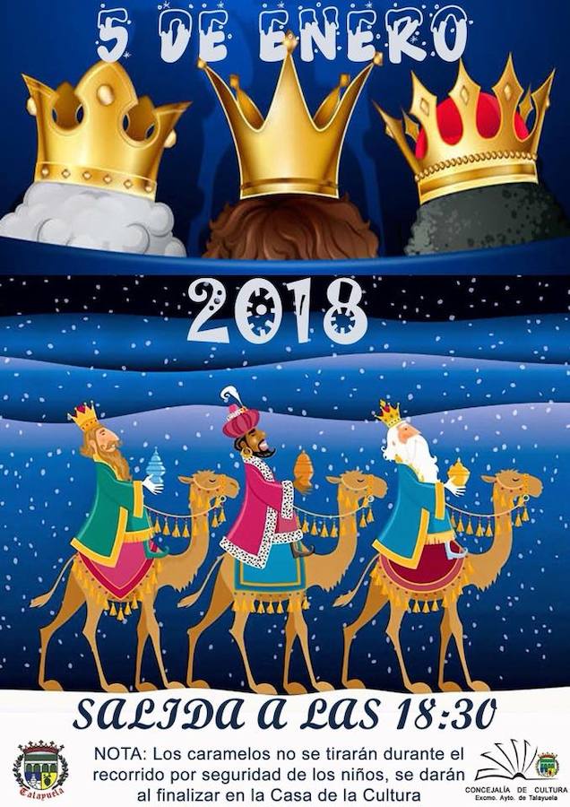 La lluvia no impedirá que los Reyes Magos lleguen esta tarde a Talayuela