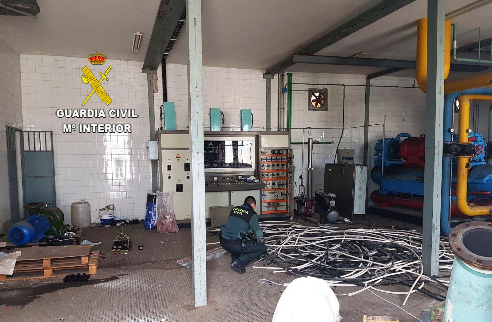 Dos detenidos por robos de cobre que ocasionaron daños de 100.000 euros a una fábrica morala