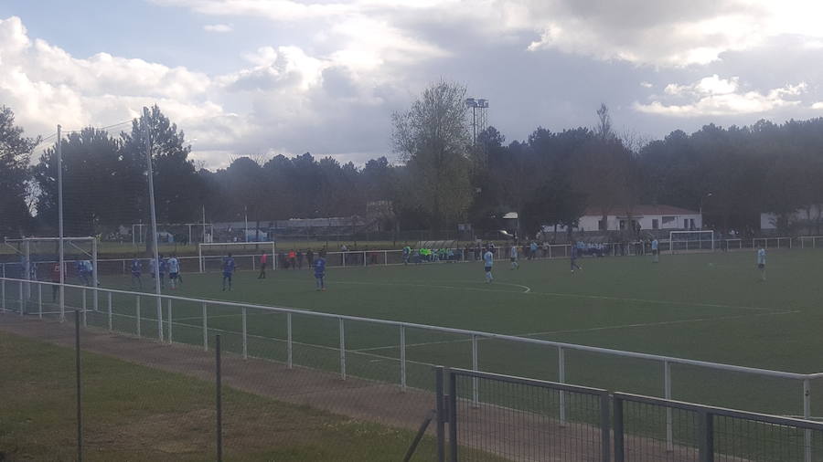 Imagen del encuentro de ayer ante Madrigal 