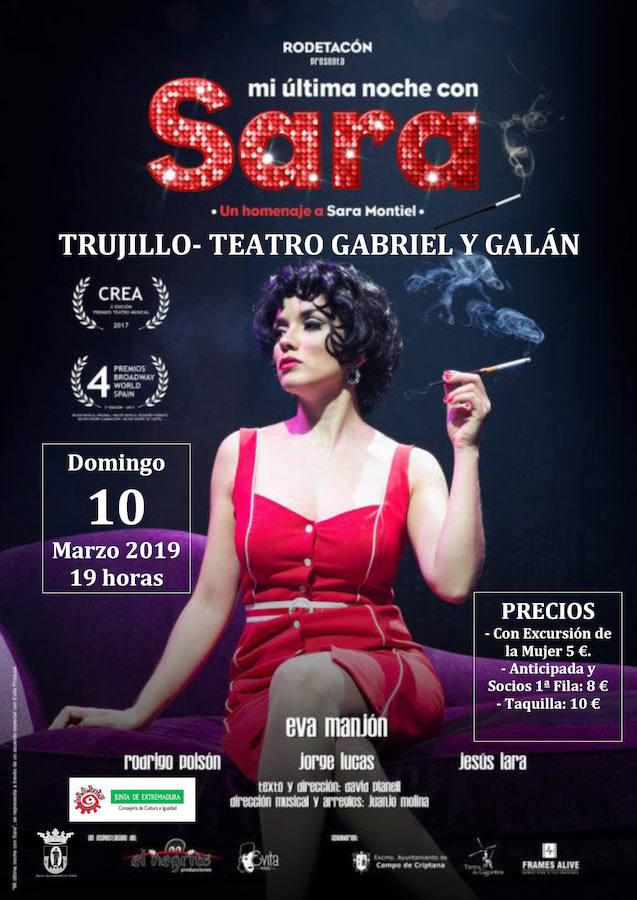 El teatro Gabriel y Galán acoge esta tarde la obra 'Mi última noche con Sara'