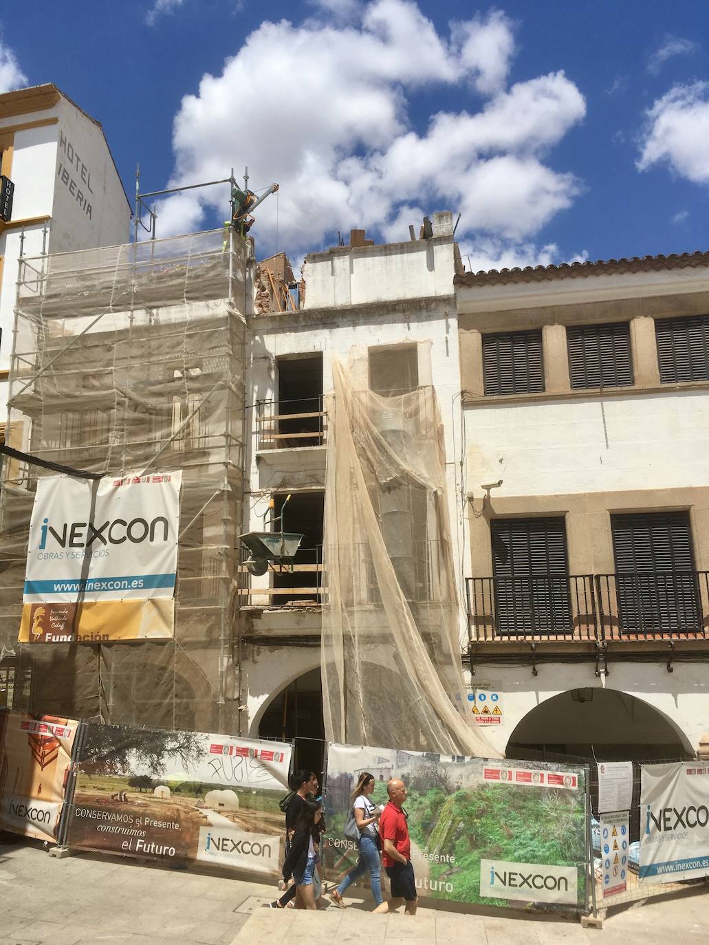 Una de las obras llevada a cabo en Cáceres 