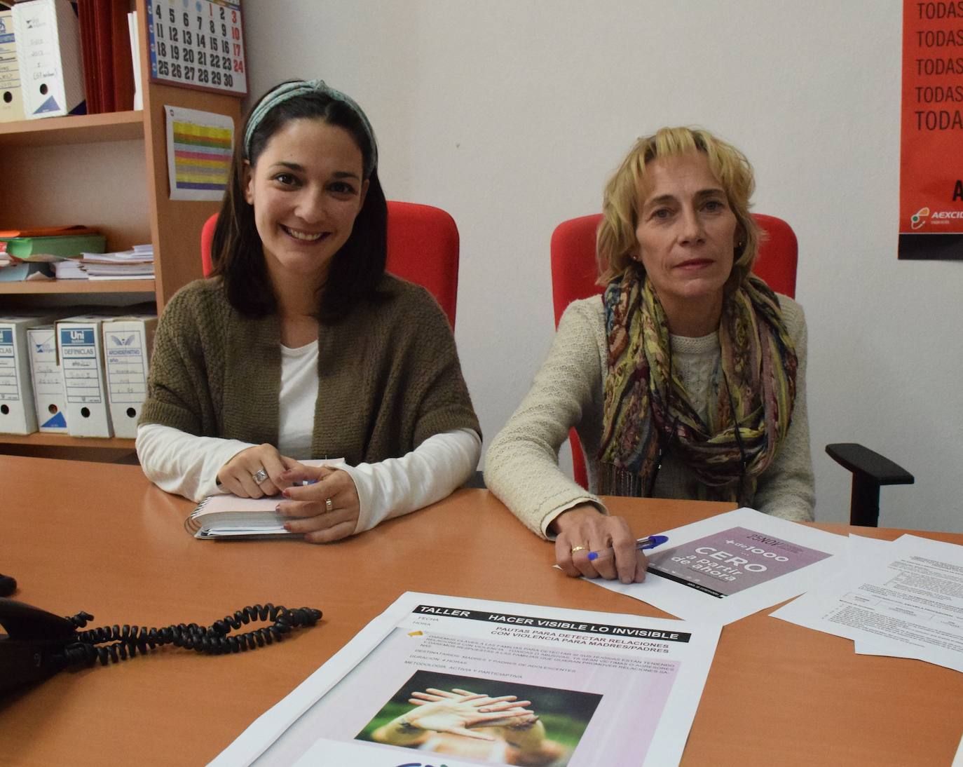 Teresa García y Sara Rodríguez, responsables de la Oficina de Igualdad 