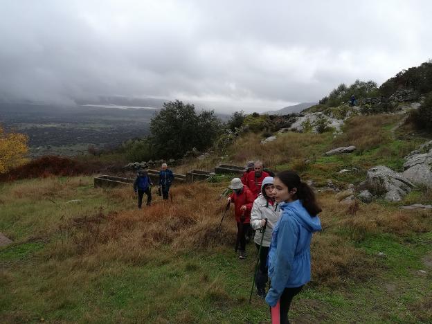 Participantes de una de las rutas 