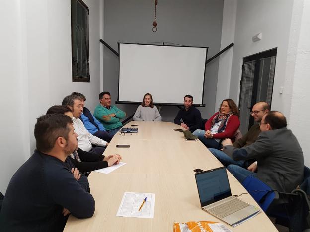 Integrantes de la junta directiva del colectivo empresarial 