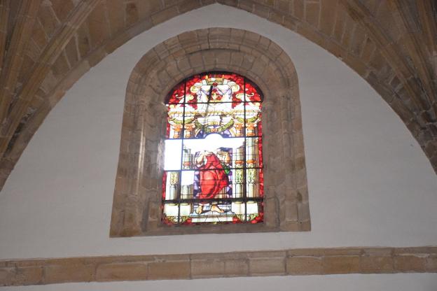 Las centenarias vidrieras de San Martín, dañadas por el viento