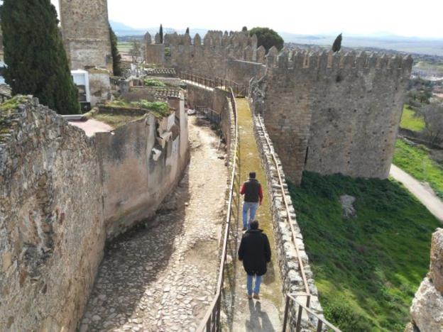 Un tramo de la muralla de Trujillo 