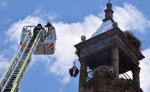 Un momento antes del rescate 