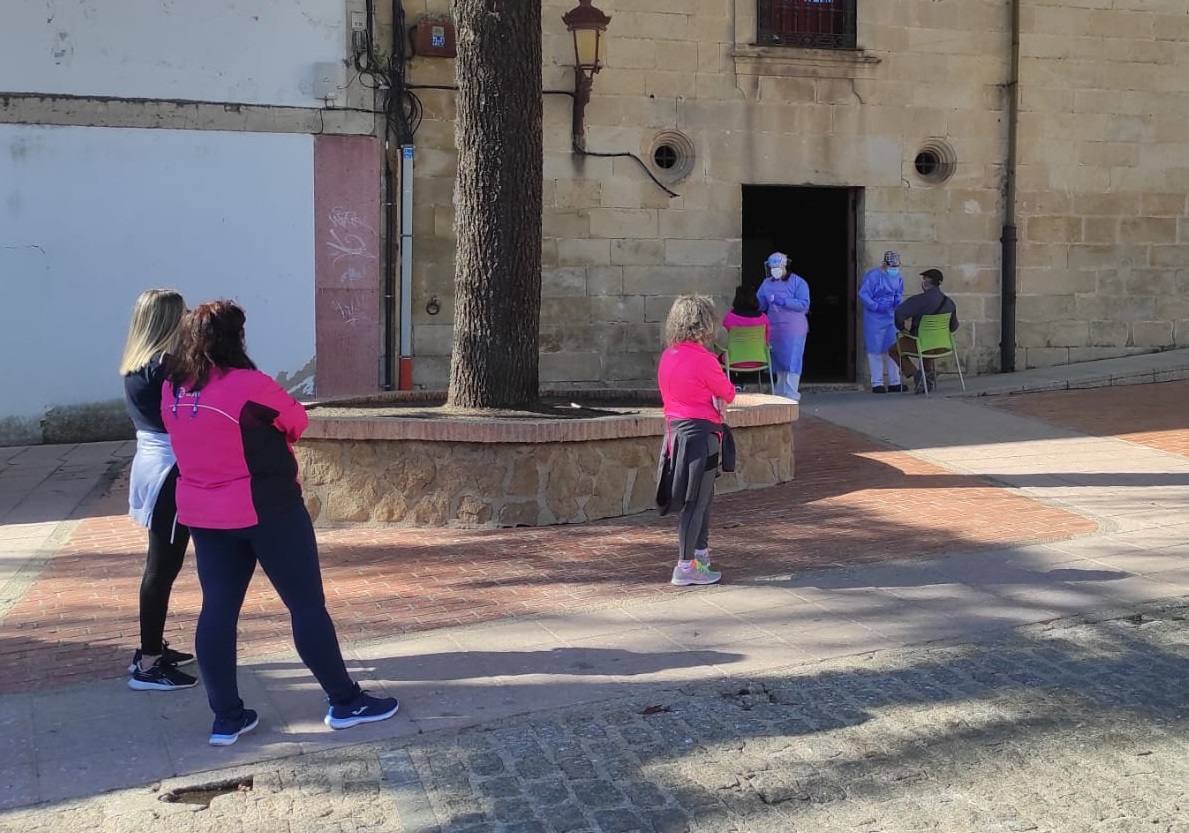 Cribado realizado hace unas semanas en los bajos del Ayuntamiento 