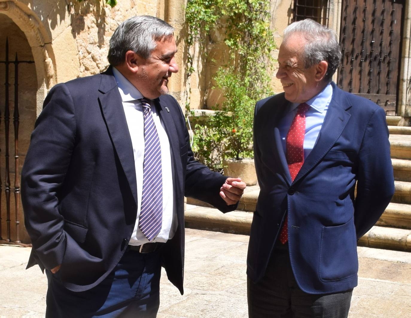 El rector de la UEx y el presidente de la fundación 