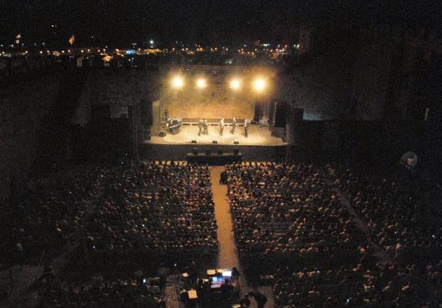 Un acto en el castillo en una edición pasada de las fiestas 