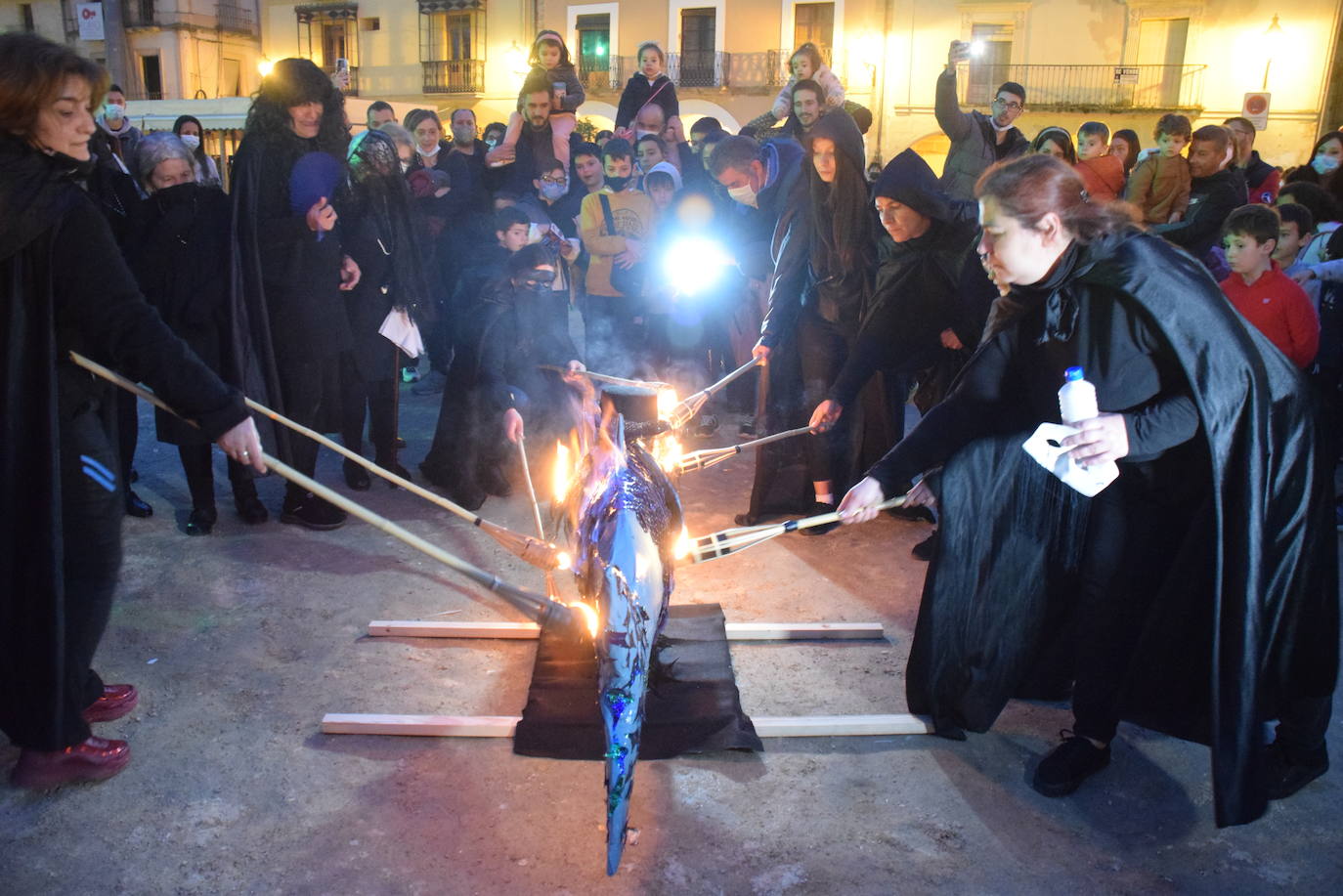Imagen principal - El carnaval termina con el entierro de la sardina, que ha tenido una buena aceptación