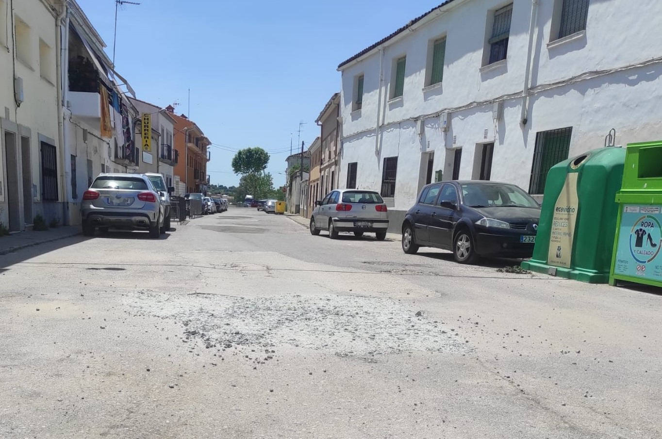 Zona parcheada de Ronda de la Piedad 