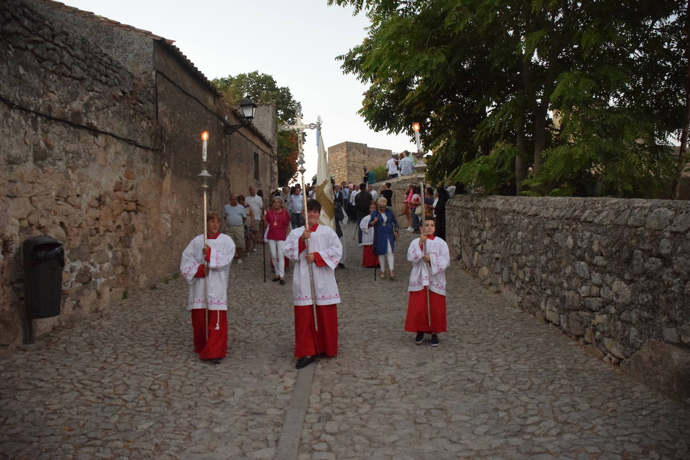 Fotos: Bajada, en procesión, de la Virgen a San Martín
