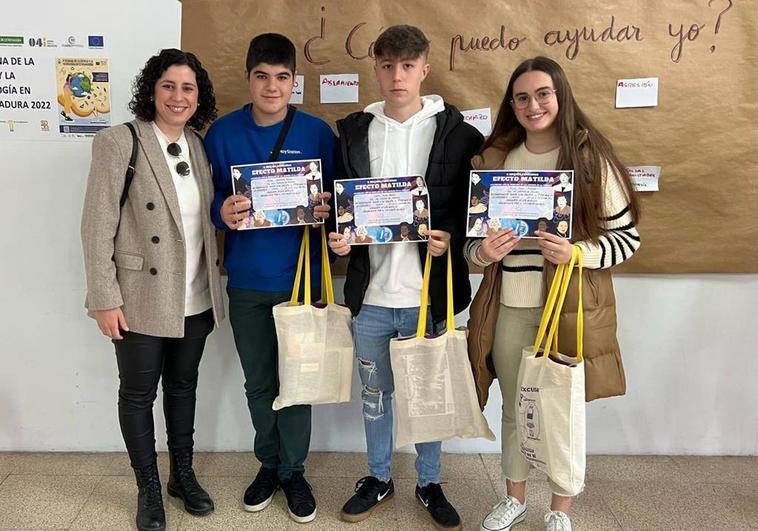 Tres estudiantes del Francisco de Orellana, premiados en &#039;Efecto Matilda&#039;