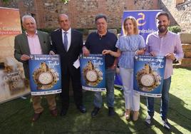 Autoridades en la presentación del certamen, ayer.