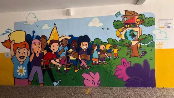 Un mural por la interculturalidad