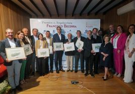 Premiados y representantes de las entidades organizadoras