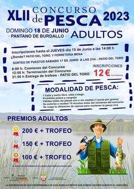 El concurso de pesca para adultos será el 18 de junio