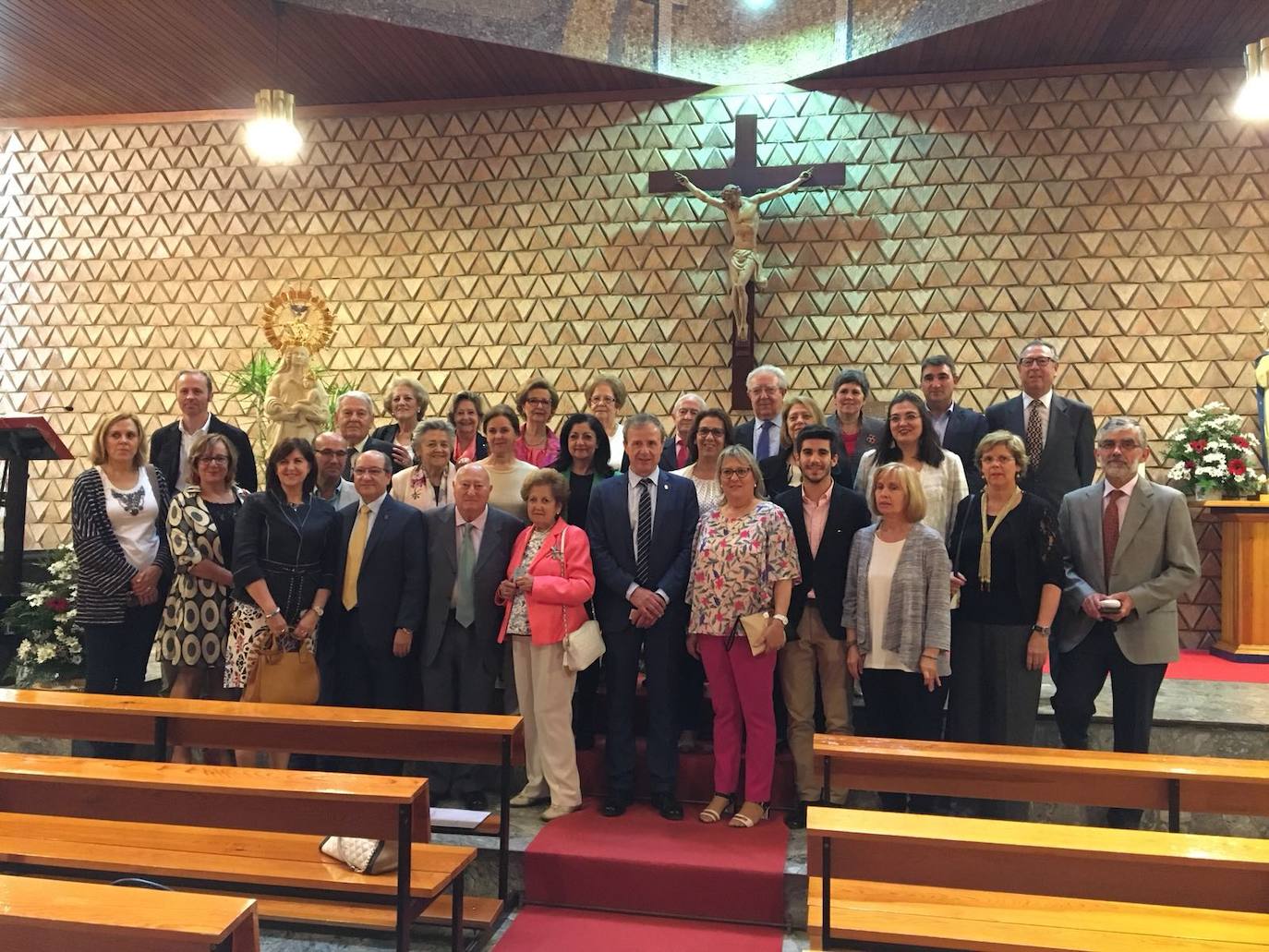 Participantes en una de las fiestas en honor a la Patrona, en Badajoz.