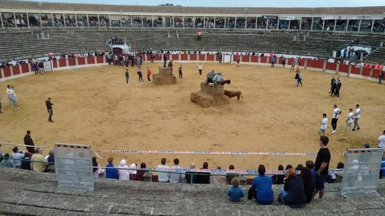 La plaza de toros tiene acordonada la zona de barrera ante las deficiencias