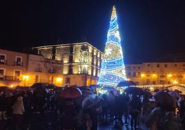 La programación navideña arrancó con el encendido de las luces