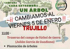 La lluvia hace que la plantación de árboles y arbustos se traslade a mañana