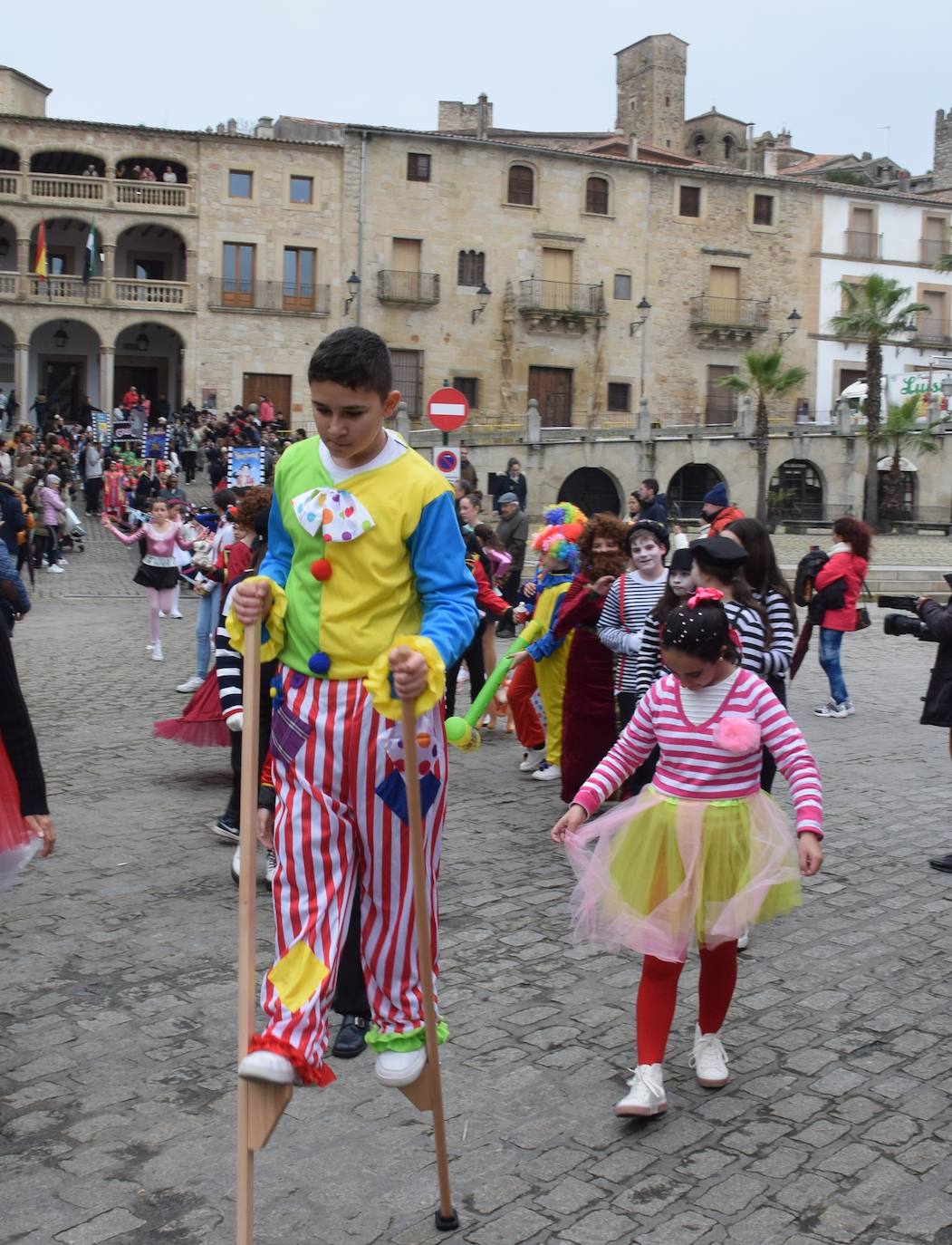 Un carnaval de cine, con el Sagrado Corazón de Jesus