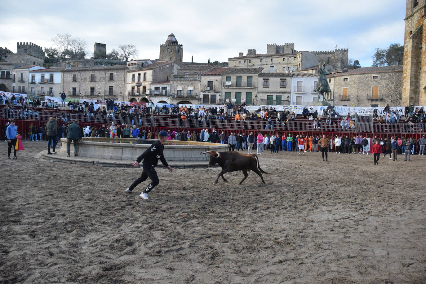 Un momento de la capea de ayer.