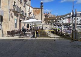 Una de las terrazas con la nueva ubicación.