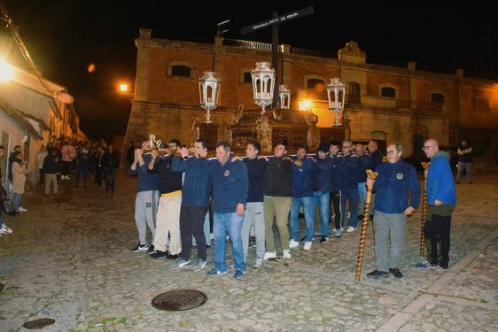 El ensayo realizado el pasado viernes, en los alrededores de la iglesia de SAnta María.