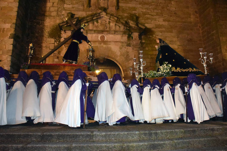 El encuentro entre El Nazareno y la Virgen de la Soledad