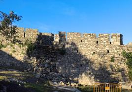 La zona caída de la muralla