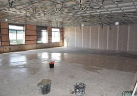 El salón de actos, con la reforma, del Mercado Regional de Ganados