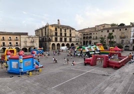 Hinchables en la plaza Mayor