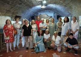 Integrantes del colectivo en la exposición.